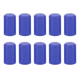 10PCS 12mm Auto Intake Vacuum Hose Cover Silicone Hose Blanking Caps Tubing End Insert Stoppers Blue