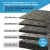 My Plast Rubber Granulate Patio Pads (90 x 90 x