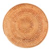 Zerodeko 1 PC Rattan Mat Braided Placemats Round Woven Placemats