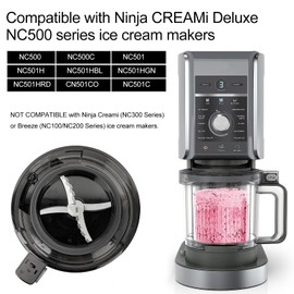 THESHY Replacement Paddle Blade Compatible with Ninja Deluxe NC500 Series Ice Cream Makers, Mixing Blade Paddle Replacement for Ninja Creami NC501 CN501CO NC500C NC501C NC501H