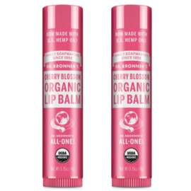 Doctor Bronners Dr. Bronner's Organic Moisturizing Lip Balm Cherry Blossom 4g / 닥터 브로너스 오가닉 보습 립밤 체리블라썸 4g X2개 BNA