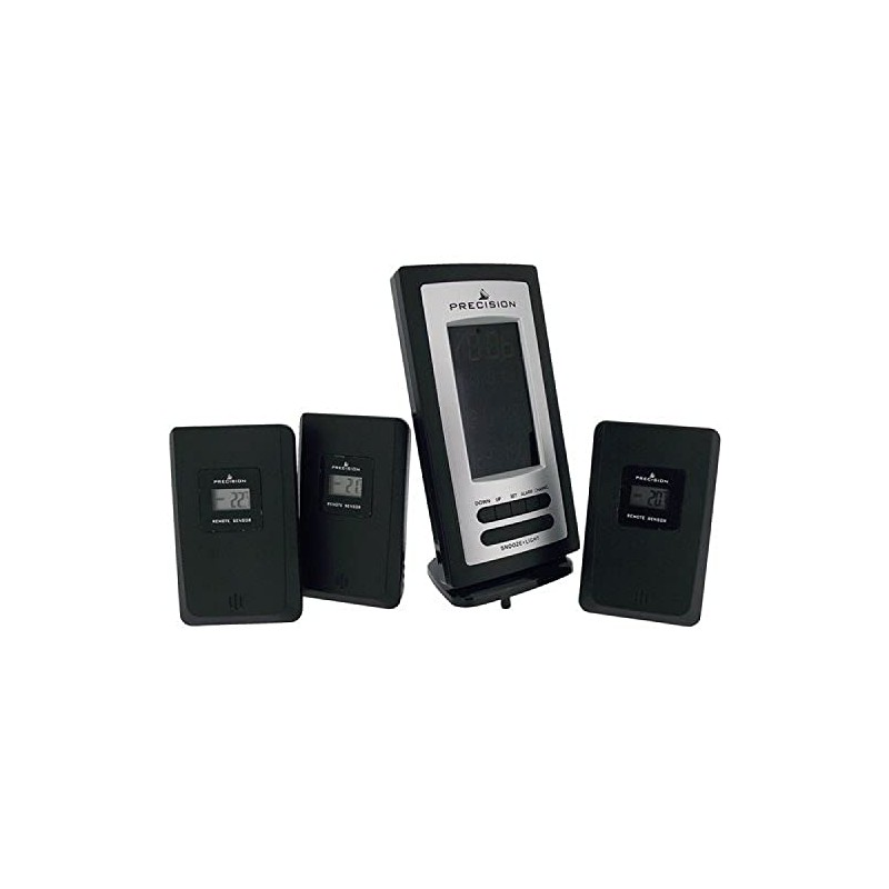 Precision Radio Controlled Multi-Temperature Digital Clock with Alarm and Snooze