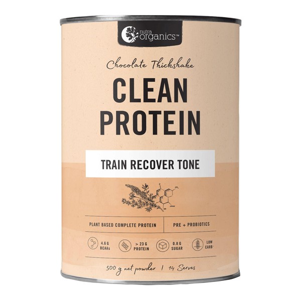 Nutra Organics Clean Protein - Chocolate Thickshake - 500gm