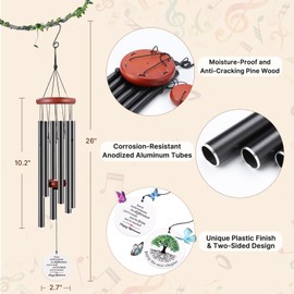 BeauGift Retirement Gift for Women Men 2025, Retirement Wind Chimes, Funny Retirement Gifts for Women Teacher Friend Boss Coworkers, Retired Leaving Farewell Going Away Goodbye Gifts