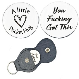 RFTWXHPN Cheer Up Gifts for Women Men You Fucking Got This Hug Pocket Token for Husband Friends Christmas Birthday Gift for Daughter Son Inspirational Motivational Gifts Pocket Hug Token Keychain