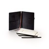 SIGEL CF131 Business Organiser, Approx. A5, Faux Leather, Black, Set
