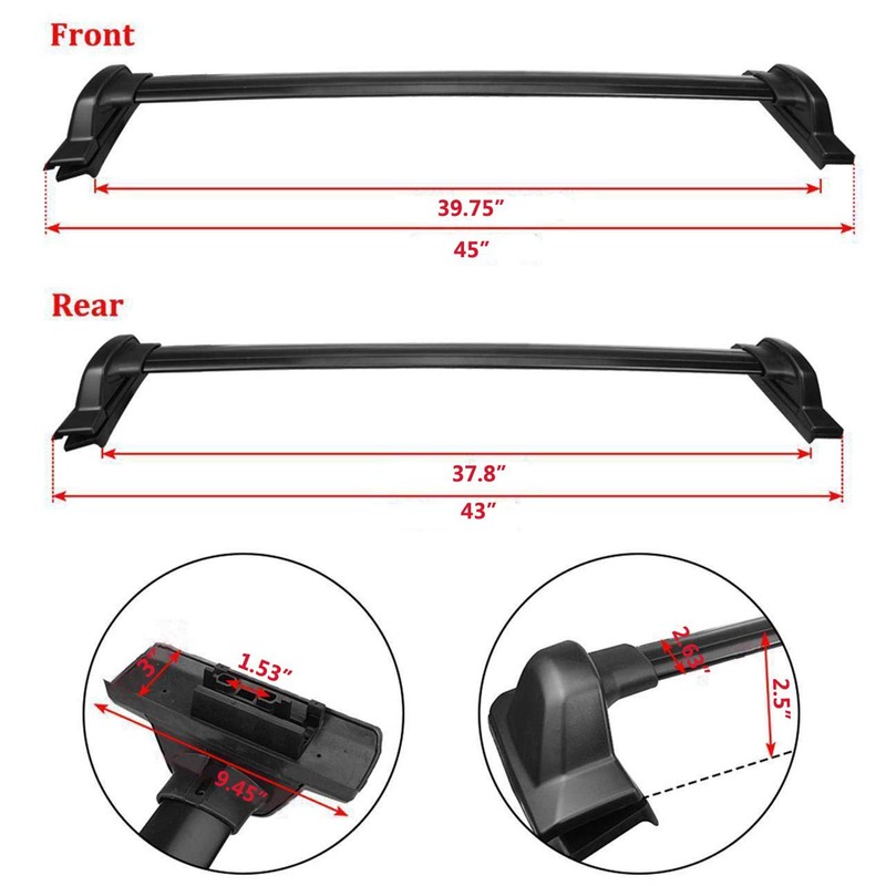 JDMSPEED New Car Top Roof Rack Cross Bars Luggage Cargo