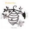 Adove Bee Wall Art Rusty Metal Bee Hive For Garden