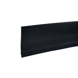 M-D Building Products 4-Inch x 120-Feet Dry Back Vinyl Wall Base, Flexible Dry Back Vinyl Trim with Toe - Easy Install Molding Trim for Floors, Baseboards, Bulk Roll, Black (75457)