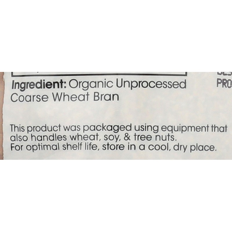 Shiloh Farms, Bran Coarse Organic, 16 Ounce