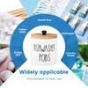 Dishwasher Pod Holder with Lid, Stylish Dishwasher Tablet Container Wide