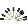 10Pcs Drum Mandrel, 6.35mm Sanding Sleeve Holder Accessory with 2.35mm
