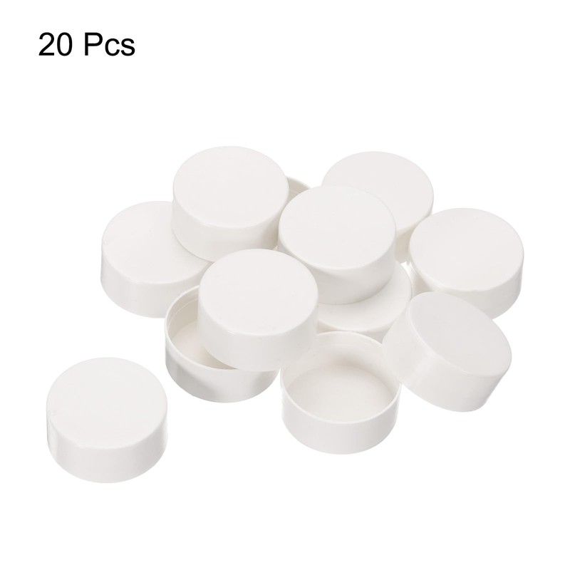 sourcing map PVC Tube Covers End Caps Pipe Inner PVC