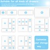 DCA 25 PCS Clear Plastic Drawer Organizer Tray, Bathroom Organizers