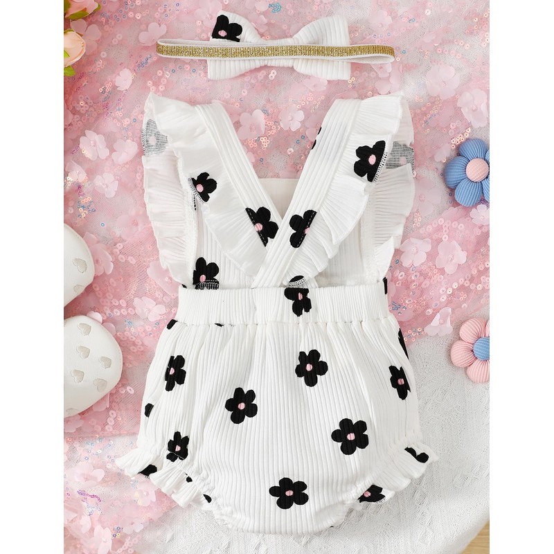 Fullfamous Infant Baby Girl Clothes Outfits Romper Spring Summer Clothing