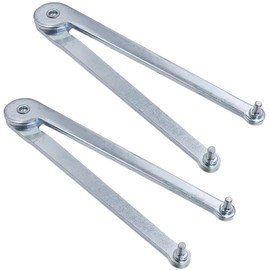 Adjustable Pin Spanner Wrench, Angle Grinder Locknut Tool for Backing Pads and Round Nuts (2Pack)