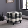 HomePop Home Decor | K7342-F2262| Classic Square Storage Ottoman with