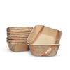 FOOGO Green 25 Disposable Palm Leaf Bowls, 5.5" (13cm) 19.4oz