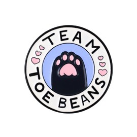 Toe Beans Team Cat Paw Enamel Pin, Gift For Cat Mom Feline Lover Fur Mama, Meow Squad Pin Brooch, Adorable Kitten Brooches, Just Because Gift For Pet Owner, Kawaii Accessories