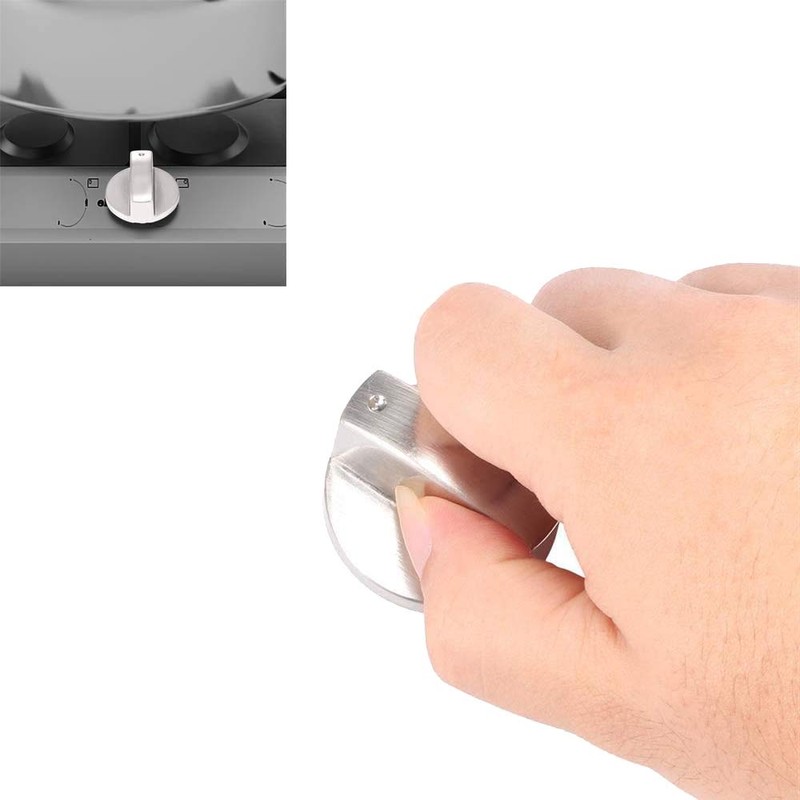 HARLUE 6Pcs Cooker Knobs,6mm Gas Stove Knobs Stove Replacement Metal