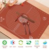 Silicone Baking Mats Set of 6,Non-stick Pastry Mat with Wooden
