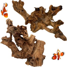 kathson Aquarium Driftwood Decoration Natural Driftwood Branches Reptiles Habitat Wood Decor Assorted Sizes Wood for Fish Tank Decor Reptile Terrarium Accessories Decor