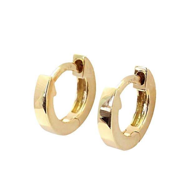 Barzaz Hoop Earrings, 18K Yellow Gold, 18K Ring, K18, Extremely