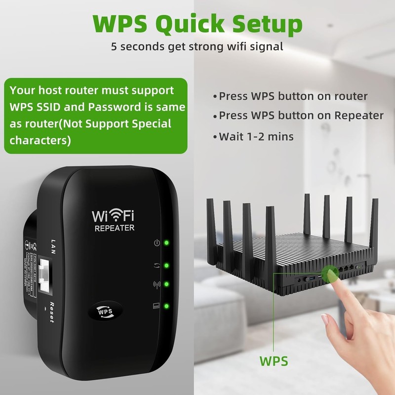 2025 WLAN Amplifier, Internet Amplifier, WLAN Repeater, Compatible with All