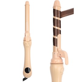 Rotating Curling Iron 1 inch 2025 New Version - Automatic Hair Curler - Self Spinning Curling Wand for Medium to Long Hair Length (Pink)