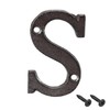 sourcing map House Letter, 3 Inch Cast Iron Letter S