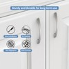 Amerdeco 10 Pack Brushed Satin Nickel Cabinet Pulls 5 Inch(128mm)