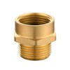 Tecmolog Brass Pipe Fittings Connector G 1/2 Female Thread (Metric