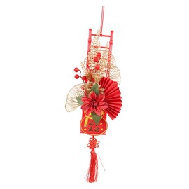 SM SunniMix Spring Festival Door Ornament,Chinese Year Pendant,Decorative Lunar New Year Hanging Ornament for Home Offices Store, Style A