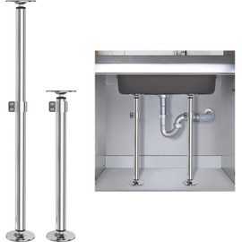 Eapele Undermount Sink Brackets, Adjustable Stainless Steel Undermount Sink Support, Heavy Duty Repair System Kit for Kitchen or Bathroom（16.8"-29.5"）