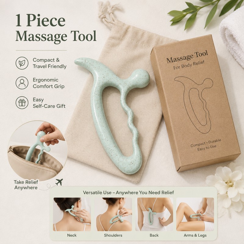 Handheld Acupressure Massage Tool for Relaxation – Big Head Plastic