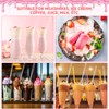 50 Pcs Extra Long Spoons for Ice Cream Floats Plastic