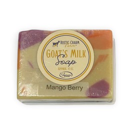 Rustic Charm Farm Goat Milk Soap (Mango Berry)