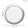 EGLO Recessed Light, Matte Nickel