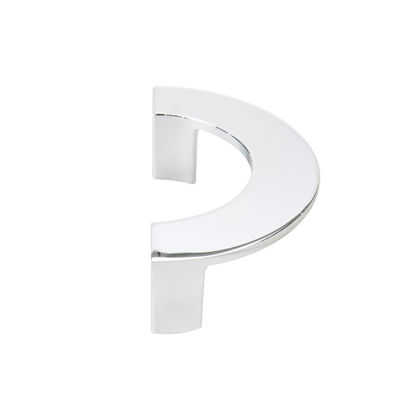 Geesatis 2 Pcs Semicircle Cabinet Handles Wardrobe Drawer Nickel Brushed