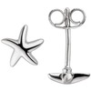 JOBO Women's stud earrings, starfish, 925 sterling silver.