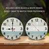 Rustic Farmhouse Wall Clock Wooden Beach Style Home Decor 10-Inch