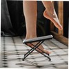 BIUDECO Practical Adjustable Folding Pedicure Stool Comfortable Foot Rest for