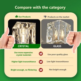 OKES Modern Crystal Ceiling Light,Semi Flush Mount Ceiling Light Fixture with 8-Lights,Gold Sputnik Chandeliers for Bedroom,Dining Room,Farmhouse Kitchen,Office,Living Room