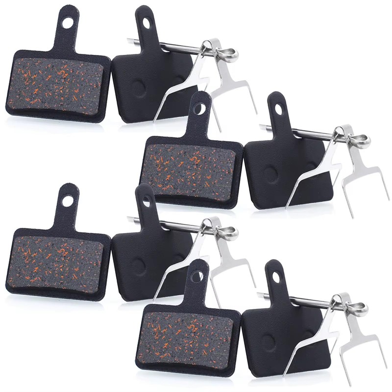 Bicycle Disc Brake Pads, Semi-Metallic, Black (2 pairs)