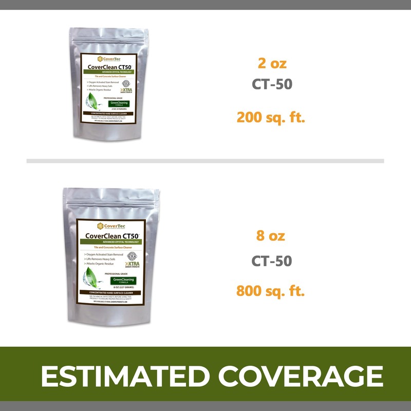CoverTec Crystal Clean Tile Grout, Hard Surface Powerful Mold, Mildew,