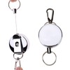 Orirya Reel Keychain, Strong Metal Wire, Keychain, Double Ring, Carabiner,