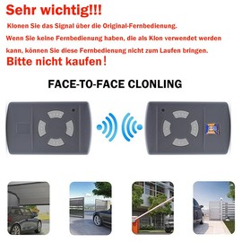 ZANPIERO Garage Door Opener 40.685 MHz for Hörmann Handheld Transmitter, Garage Door Remote Control Transmitter Compatible with Hörmann Handheld Transmitter 40685 MHz Hand Transmitter MHz HSE2, HSM2,