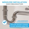 Bächlein Universal P-Trap for Washbasins and Washstands – Precisely Fitting