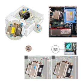 Deal4GO CPU Cooling Fan Heat-Sink Assembly 0WJMP PWYKH F2CY7 Replacement for Dell Precision 3430 3440 3450 Optiplex 3040 5040 5070 7050 (SFF)