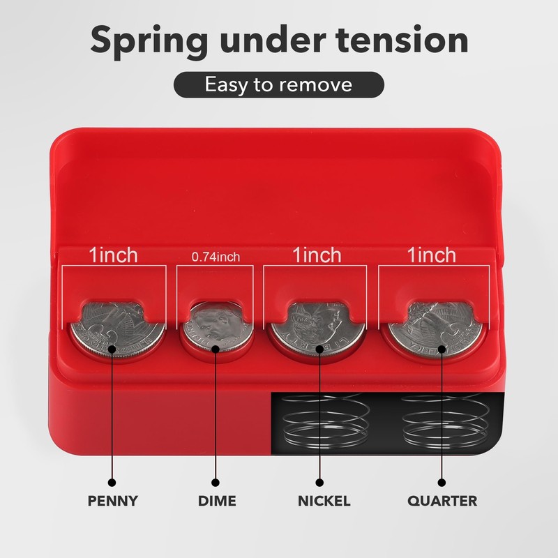 SINGARO Coin Holder for Car, Coin Change Organizer Compatible with